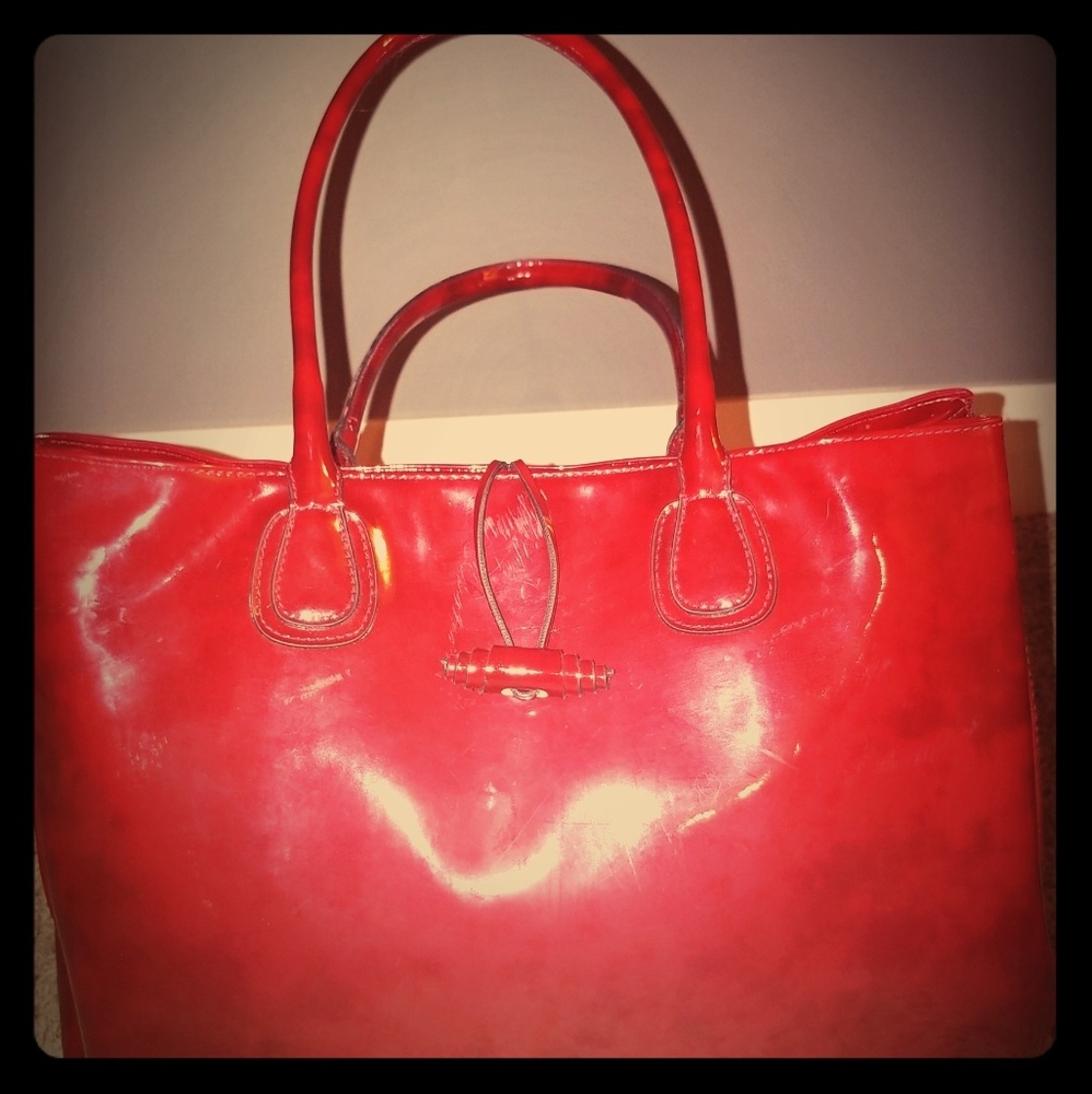 LARGE RED TOTE BAG